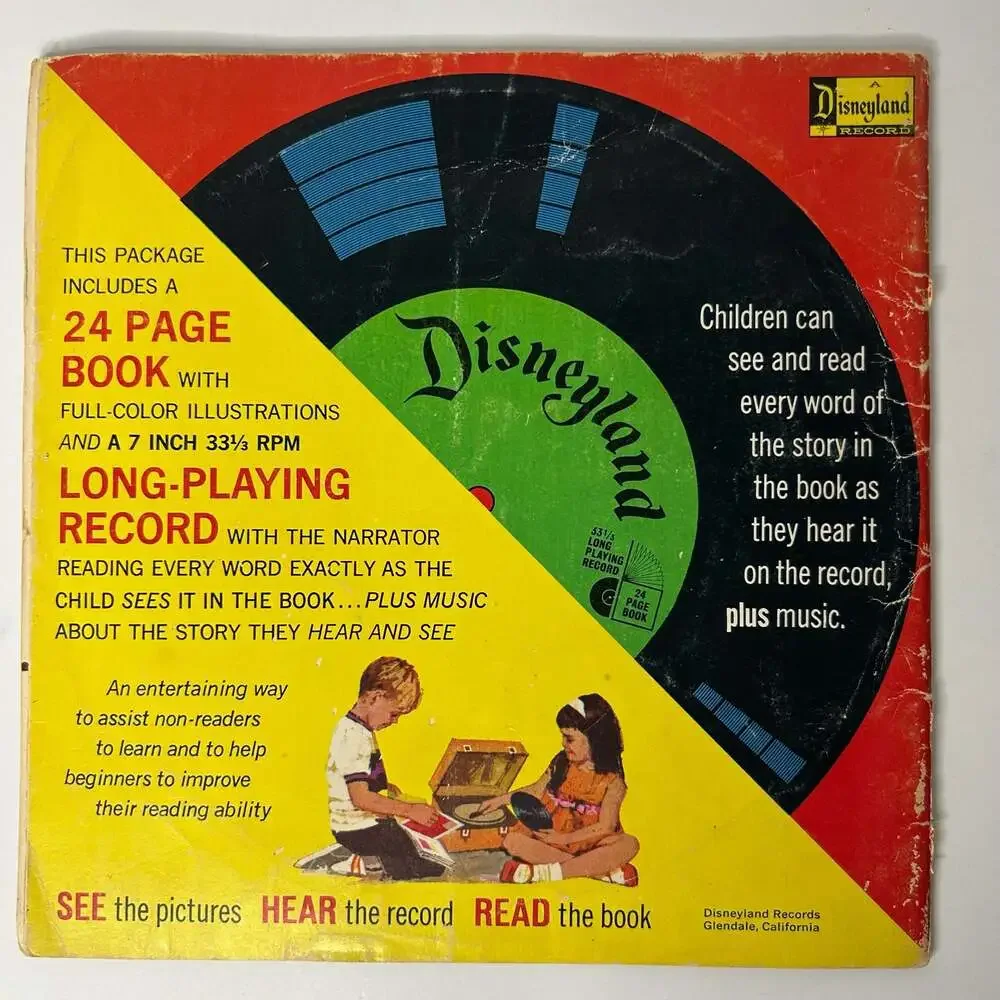Walt Disney's It's a Small World Read-Along Book and Record Set #323